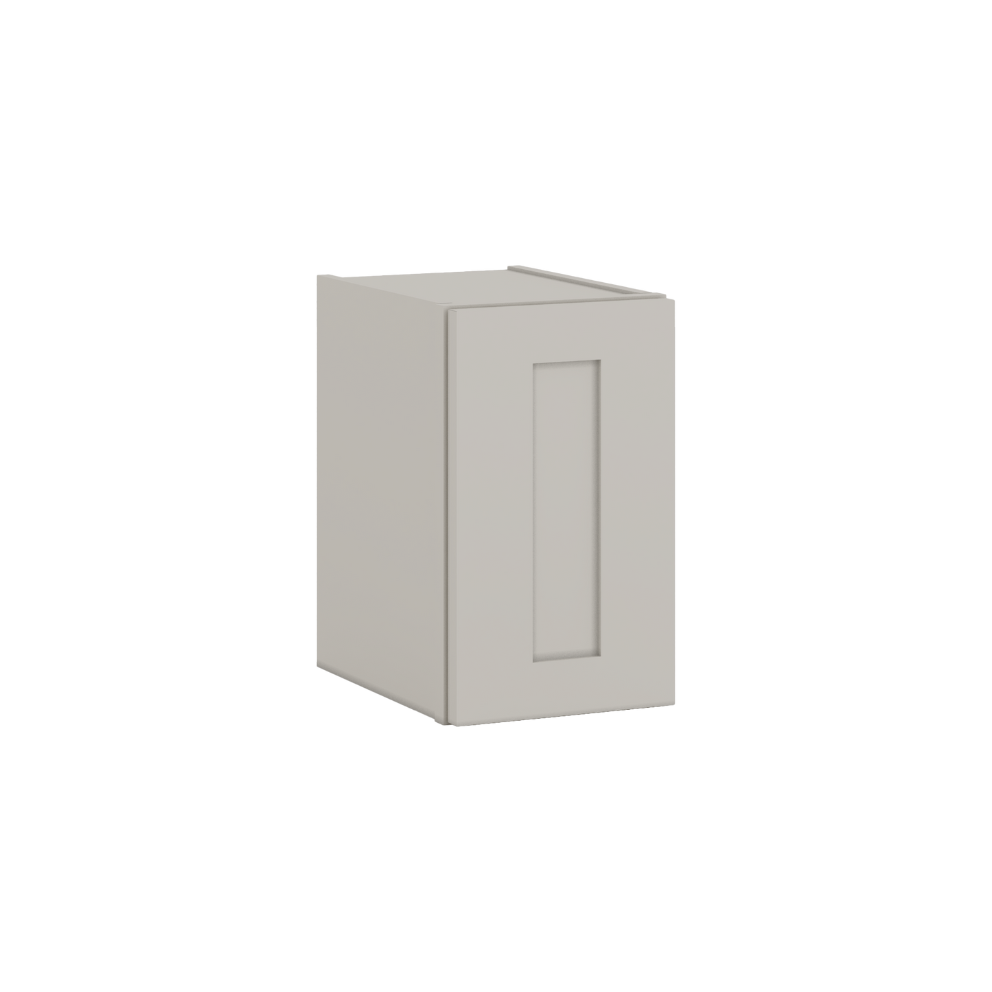 15" Tall 27LGDS Laguna Gray Double Shaker Stackable Wall Cabinet - Single Door 9", 12", 15", 18" & 21" Wide