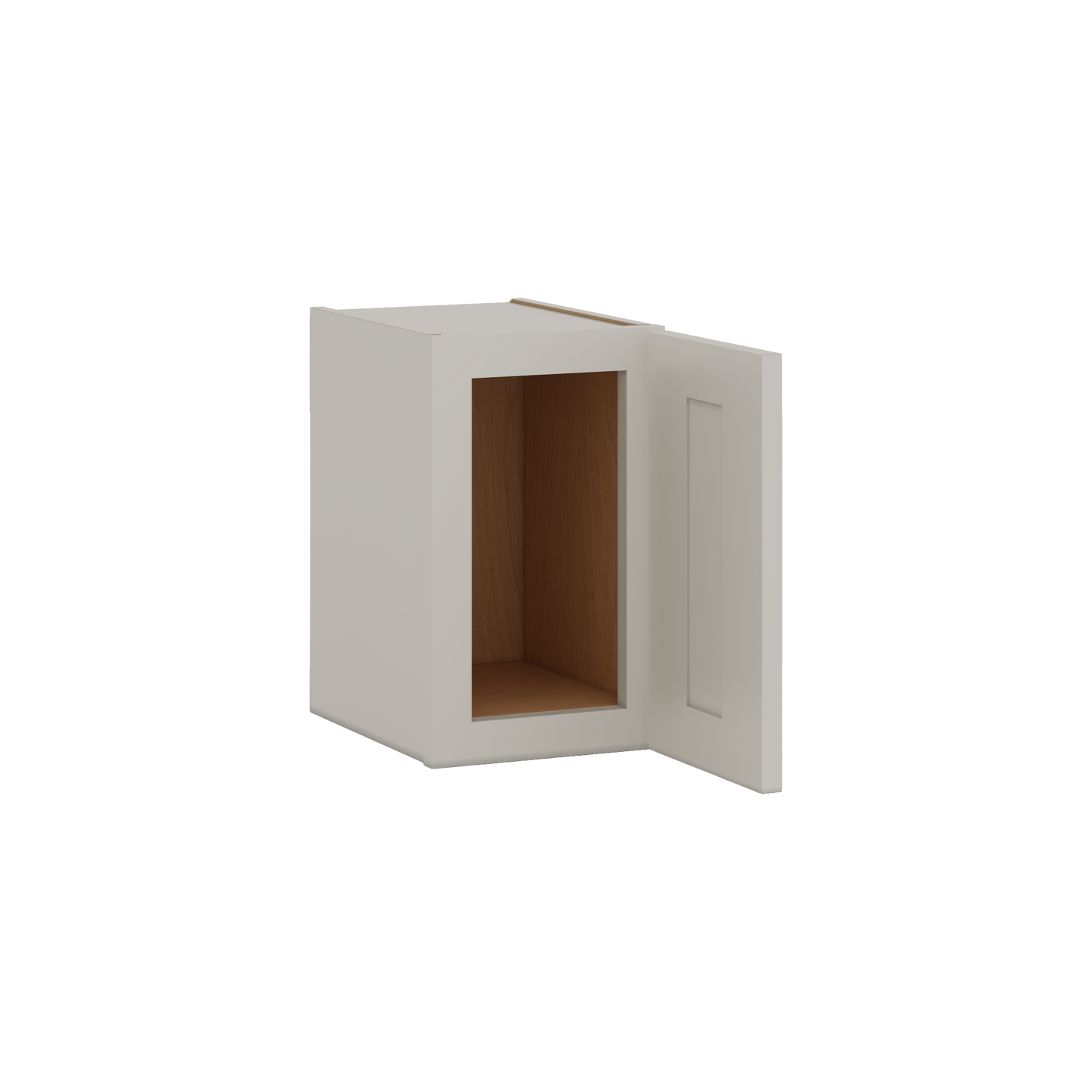 15" Tall 27LGDS Laguna Gray Double Shaker Stackable Wall Cabinet - Single Door 9", 12", 15", 18" & 21" Wide