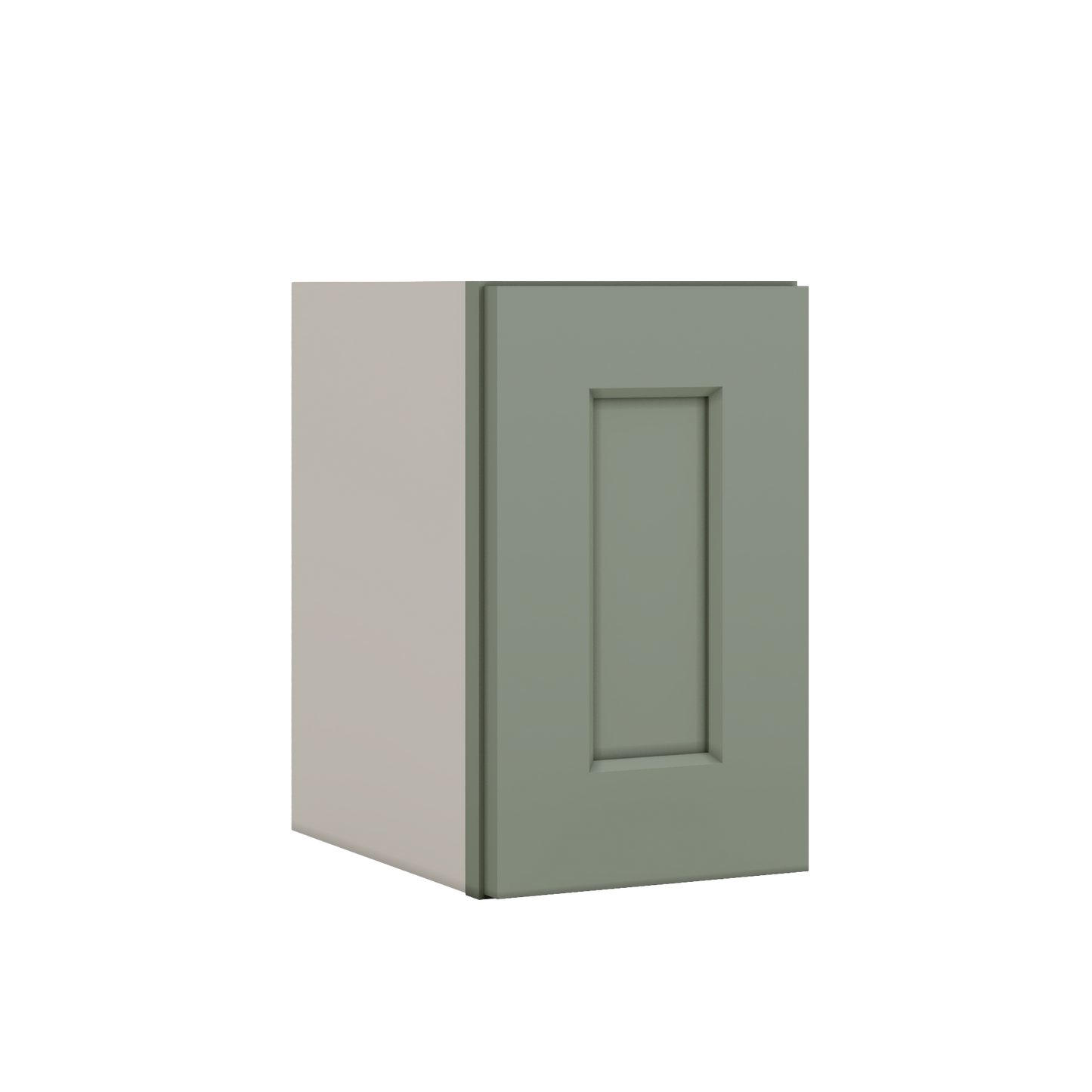 W0915 Wall Stacking Cabinet Stacker Sage Green Shaker