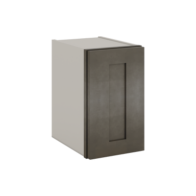 15" Tall Huntington Cinder Double Shaker Stackable Wall Cabinet - Single Door 9", 12", 15", 18" & 21" Wide