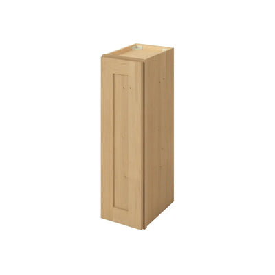 30" Tall Wall Cabinet Sandstone Birch Shaker 1-1/4" Overlay - Single Door 9", 12", 15", 18", 21" Wide
