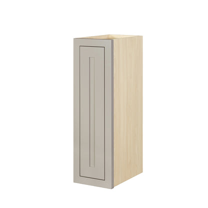 30" Tall Tuscan Gray Inset Shaker Wall Cabinet - Single Door 9", 12", 15", 18" & 21"