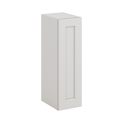 30" Tall 2WS White Shaker 1-1/4" Overlay Wall Cabinet - Single Door 9", 12", 15", 18", 21" WIde
