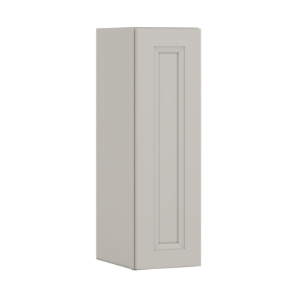 30" Tall 27LGDS Laguna Gray Double Shaker Wall Cabinet - Single Door 9", 12", 15", 18", 21" WIde