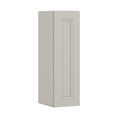 30" Tall 27LGDS Laguna Gray Double Shaker Wall Cabinet - Single Door 9", 12", 15", 18", 21" WIde