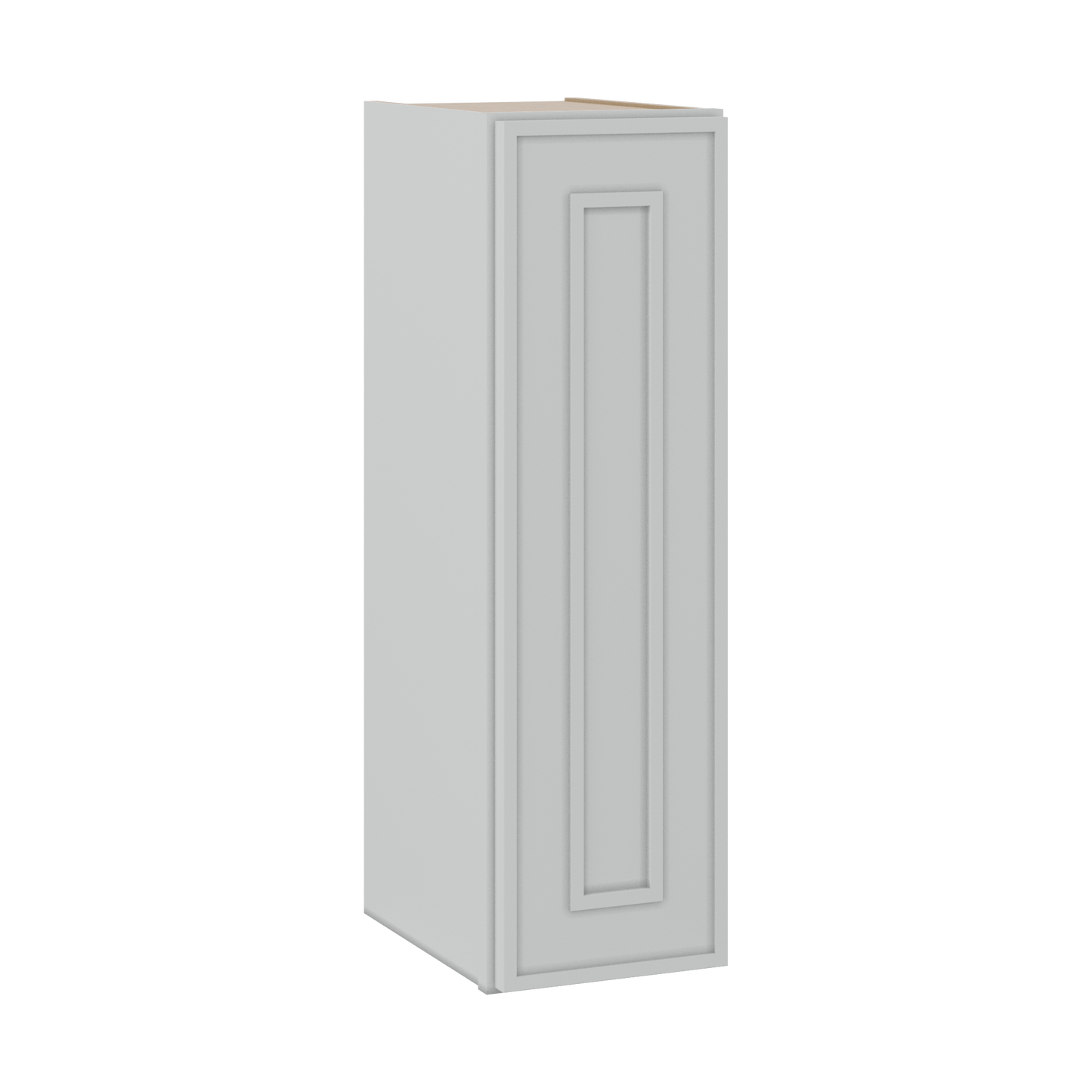 30" Tall Single Door 9", 12", 15", 18" & 21" Wall Cabinet White Elegant Oak Craftsman Shaker 1-1/4" Overlay Shaker