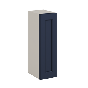 30" Tall 29NB Naval Blue Shaker 1-1/4" Overlay Wall Cabinet - Single Door 9", 12", 15", 18", 21" WIde