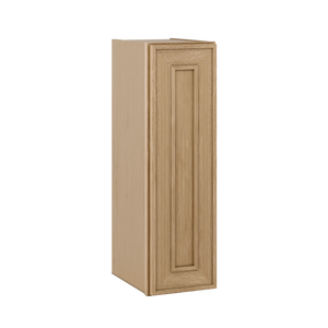 30" Tall Single Door 9", 12", 15", 18" & 21" Wall Cabinet Elegant Oak Craftsman Shaker 1-1/4" Overlay Shaker