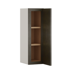 30" Tall Huntington Cinder Double Shaker Wall Cabinet - Single Door 9", 12", 15", 18", 21" WIde