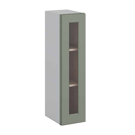 Wall Cabinet Kitchen RTA Shaker 09 12 15 18 21 Glass Ready 36 tall
