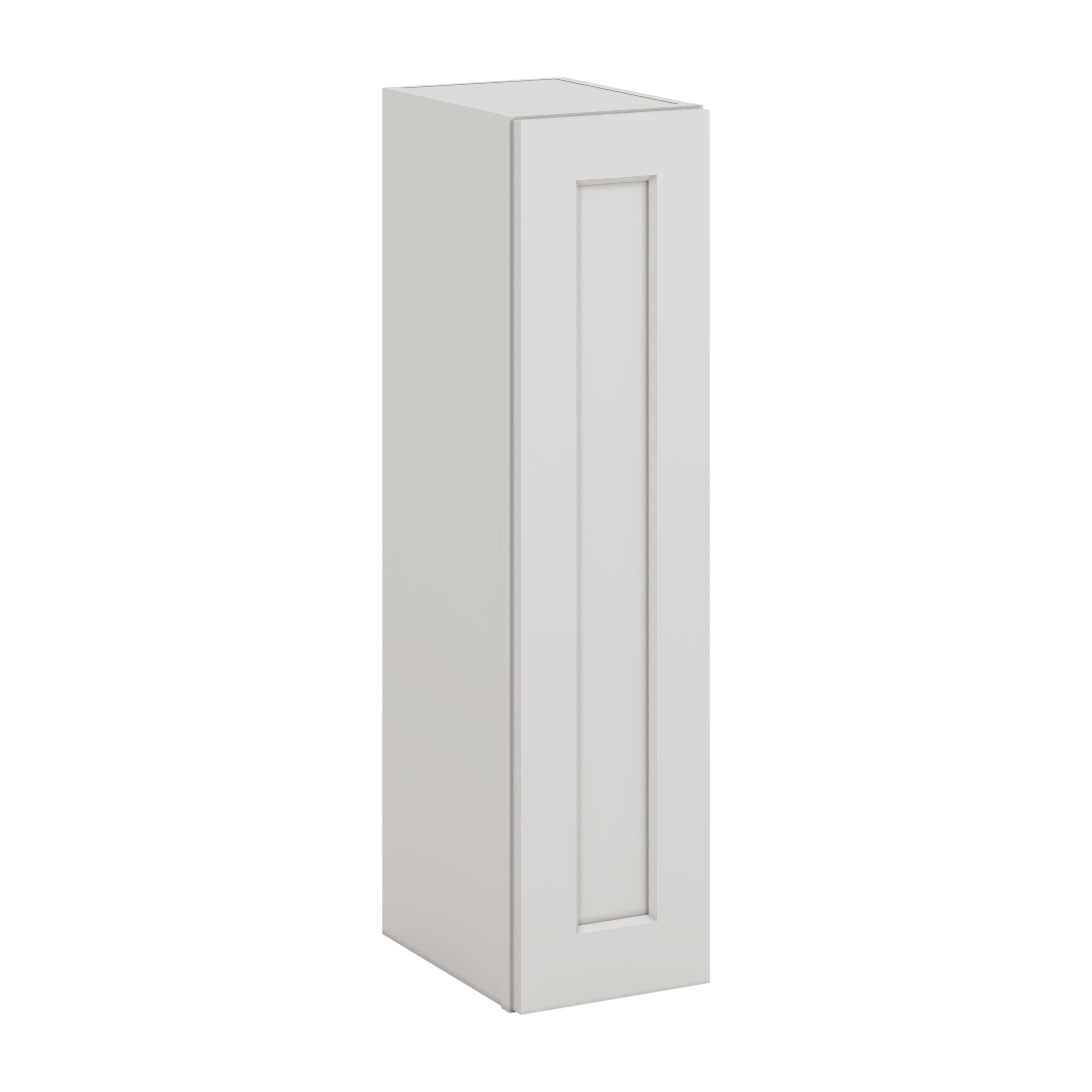 36" Tall ICE White Shaker 1-1/4" Overlay Wall Cabinet - Single Door 9", 12", 15", 18", 21" CWS/CWB