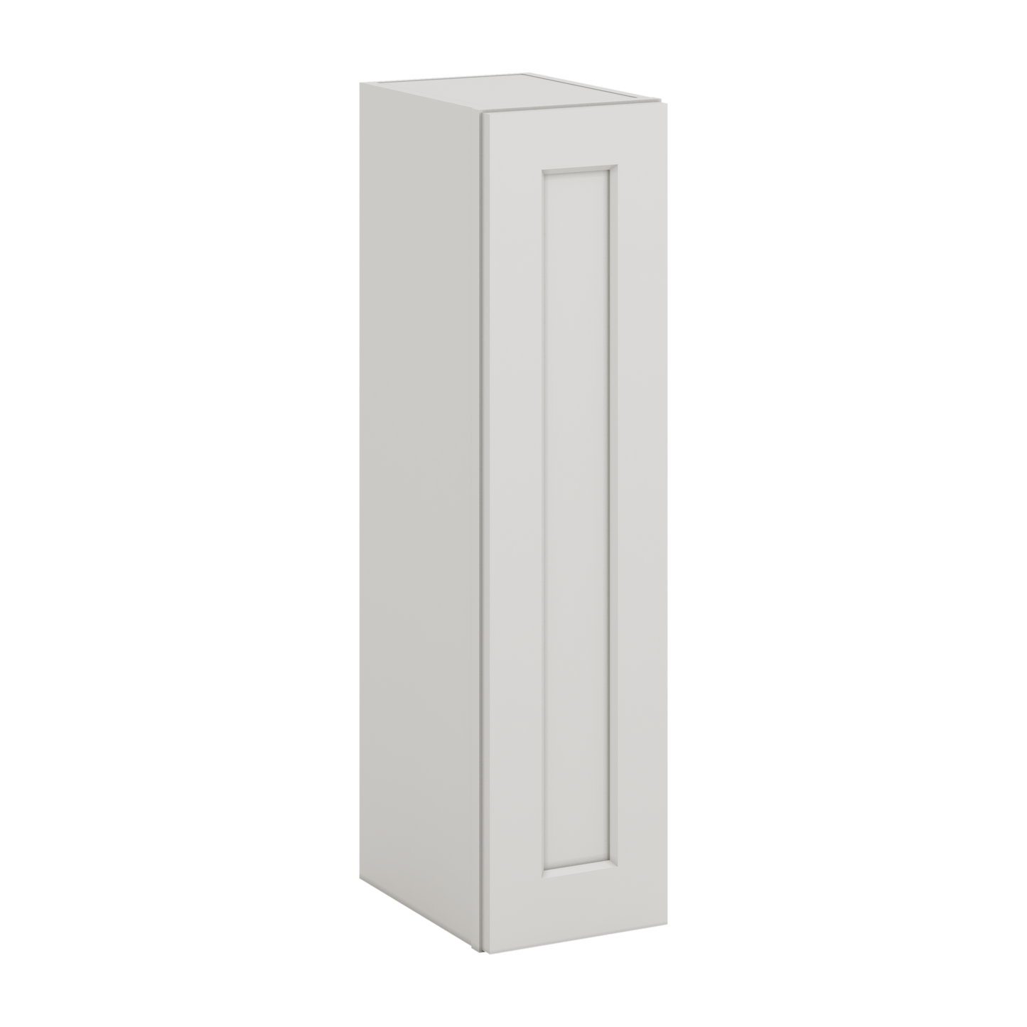 36" Tall ICE White Shaker 1-1/4" Overlay Wall Cabinet - Single Door 9", 12", 15", 18", 21" CWS/CWB