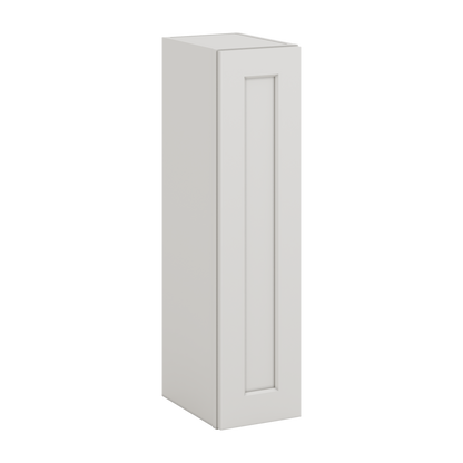 36" Tall ICE White Shaker 1-1/4" Overlay Wall Cabinet - Single Door 9", 12", 15", 18", 21" CWS/CWB