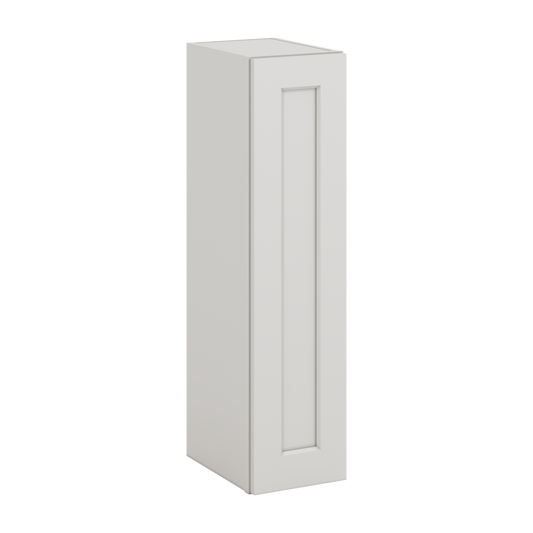 36" Tall ICE White Shaker 1-1/4" Overlay Wall Cabinet - Single Door 9", 12", 15", 18", 21" CWS/CWB