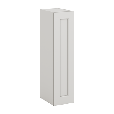36" Tall 2WS White Shaker 1-1/4" Overlay Wall Cabinet - Single Door 9", 12", 15", 18", 21"