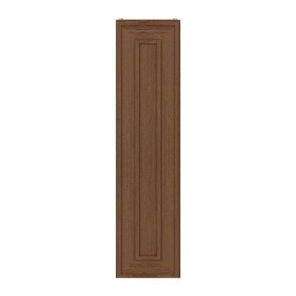 36" Tall Single Door 9", 12", 15", 18" & 21" Mocha Elegant Oak 1-1/4" Overlay Shaker Wall Cabinet
