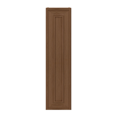 36" Tall Single Door 9", 12", 15", 18" & 21" Mocha Elegant Oak 1-1/4" Overlay Shaker Wall Cabinet