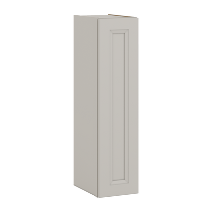 36" Tall 27LGDS Laguna Gray Double Shaker Wall Cabinet - Single Door 9", 12", 15", 18", 21"