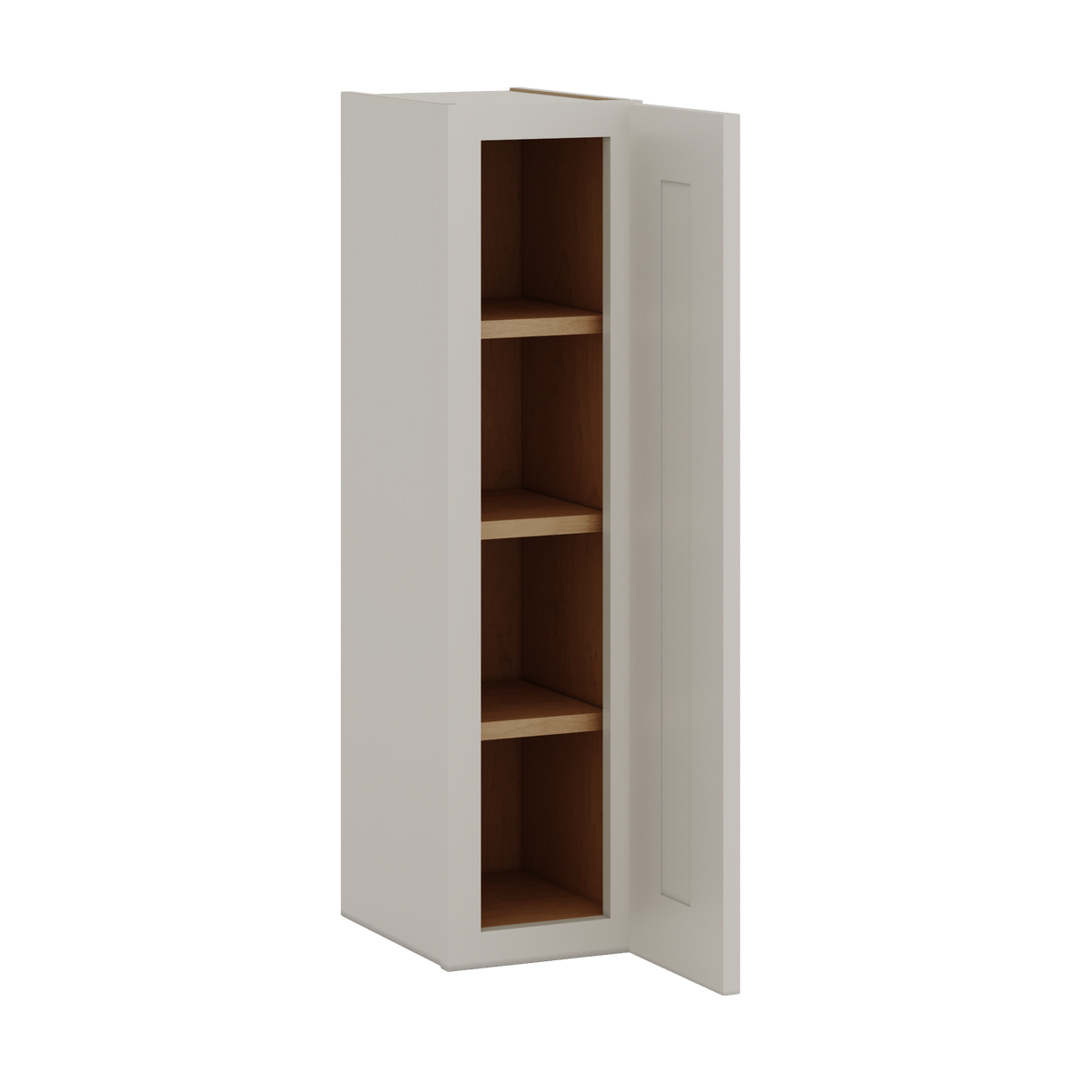 36" Tall 27LGDS Laguna Gray Double Shaker Wall Cabinet - Single Door 9", 12", 15", 18", 21"
