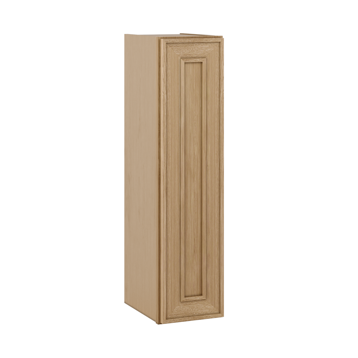 Natural oak elegant craftsman shaker single-door wall 9"–36" rta kitchen cabinet