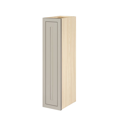 39" Tall Tuscan Gray Inset Shaker Wall Cabinet - Single Door 9", 12", 15", 18" & 21"