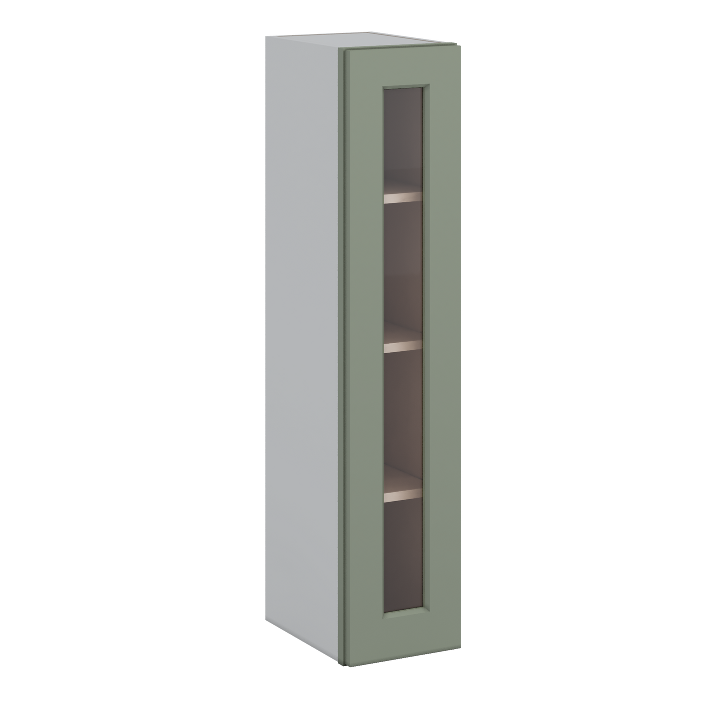 Sage Green RTA Glass Ready Kitchen Cabinets Quality