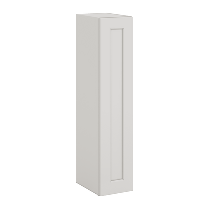 40" Tall 2WS White Shaker 1-1/4" Overlay Wall Cabinet - Single Door 9", 12", 15", 18", 21"