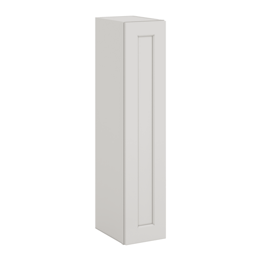 42" Tall ICE White Shaker 1-1/4" Overlay Wall Cabinet - Single Door 9", 12", 15", 18", 21" CWS/CWB