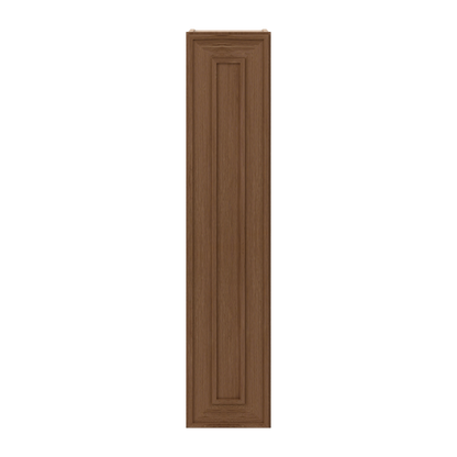 42" Tall Single Door 9", 12", 15", 18" & 21" Elegant Craftsman Mocha Shaker 1-1/4" Overlay Wall Cabinet
