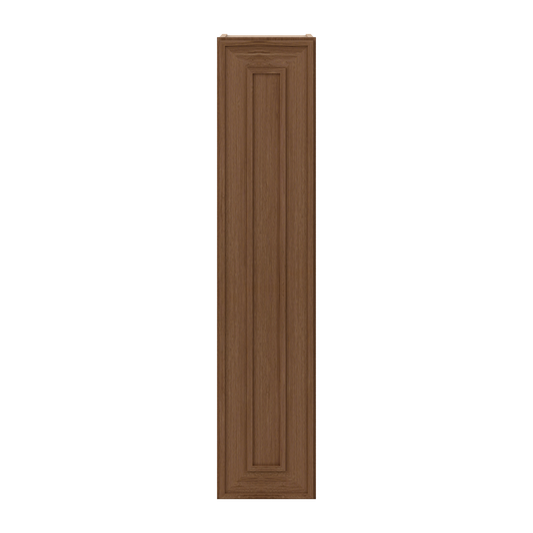 42" Tall Single Door 9", 12", 15", 18" & 21" Elegant Craftsman Mocha Shaker 1-1/4" Overlay Wall Cabinet