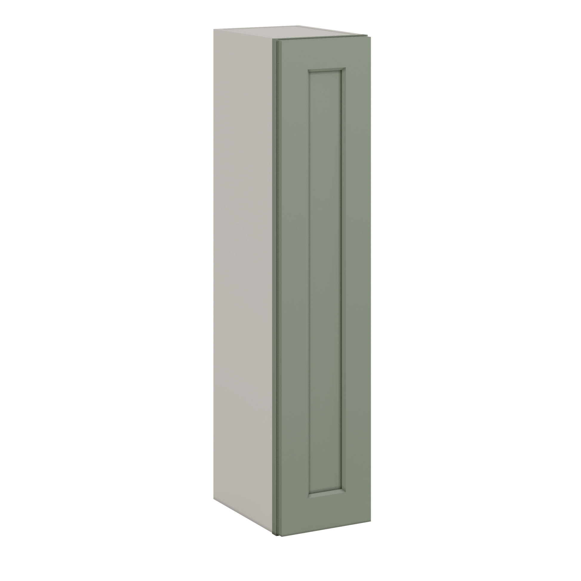 Sage Green Wall RTA Kitchen Cabinetry 12" Wide 42" Tall