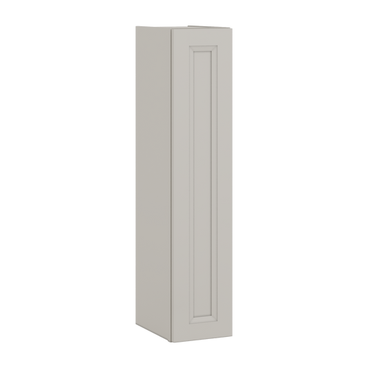 42" Tall 27LGDS Laguna Gray Double Shaker Wall Cabinet - Single Door 9", 12", 15", 18", 21"
