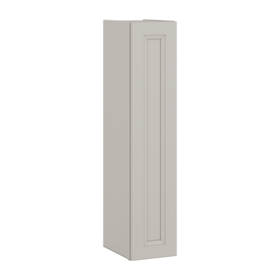 42" Tall 27LGDS Laguna Gray Double Shaker Wall Cabinet - Single Door 9", 12", 15", 18", 21"