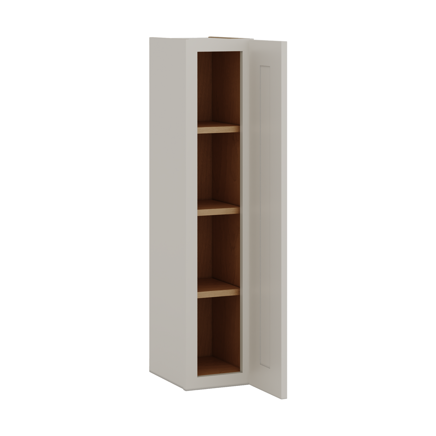 42" Tall Cinder Double Shaker Wall Cabinet - Single Door 9", 12", 15", 18", 21"
