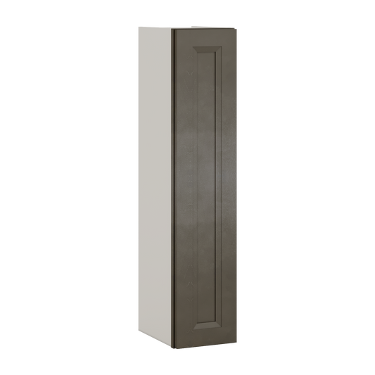 42" Tall Huntington Cinder Double Shaker Wall Cabinet - Single Door 9", 12", 15", 18", 21"