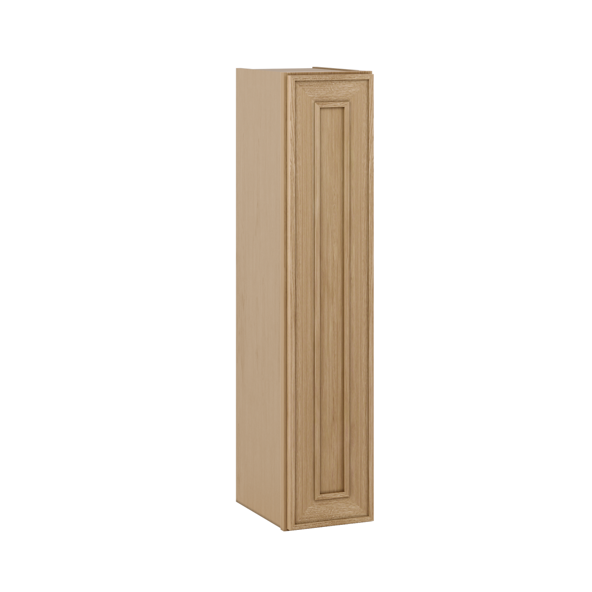 Natural oak elegant craftsman shaker single-door wall 9"–42" rta kitchen cabinet