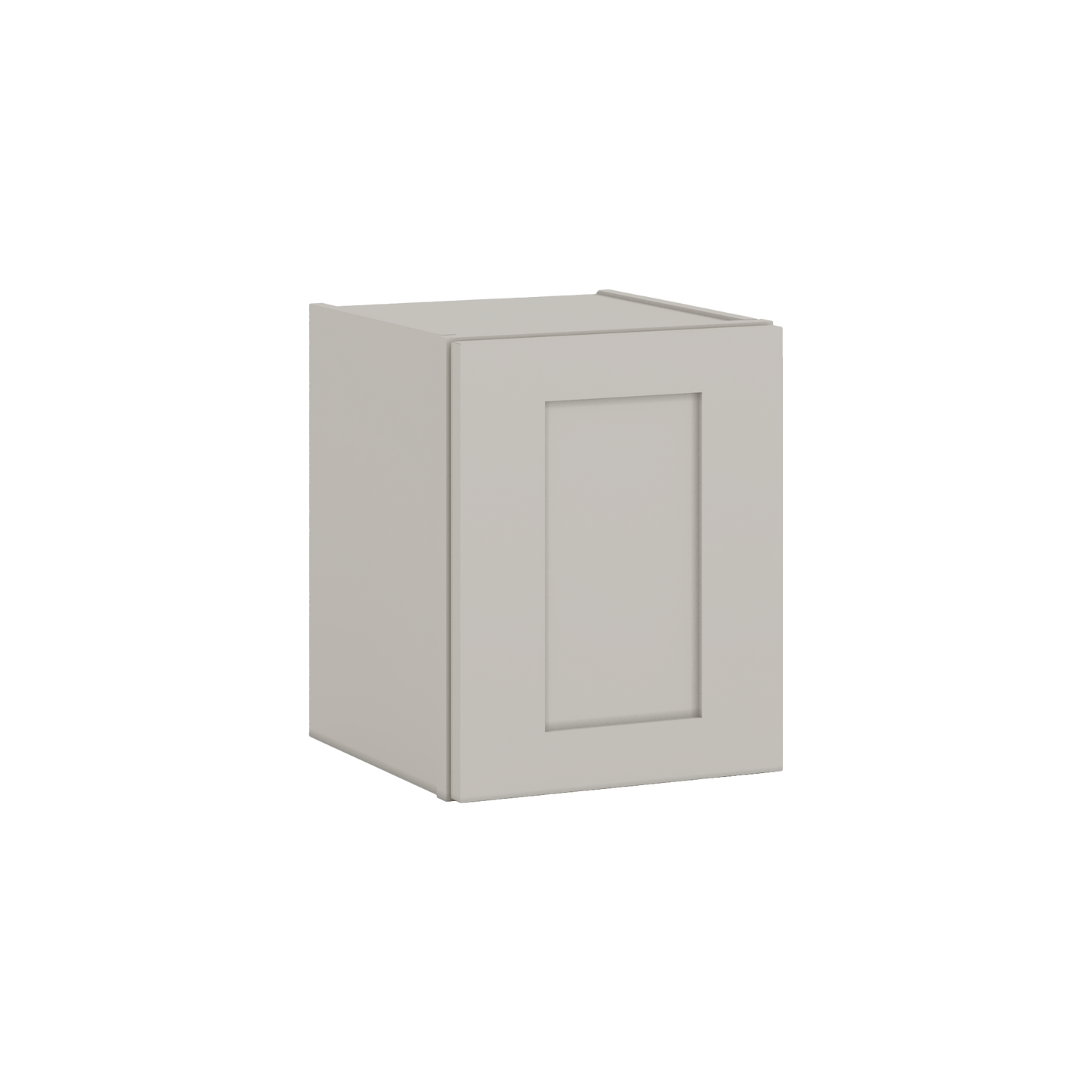 15" Tall 27LGDS Laguna Gray Double Shaker Stackable Wall Cabinet - Single Door 9", 12", 15", 18" & 21" Wide