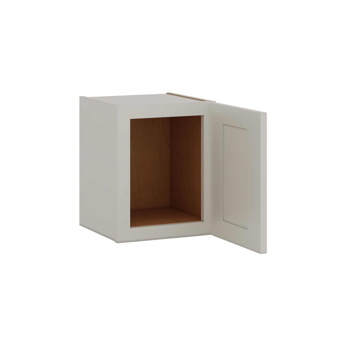 15" Tall 27LGDS Laguna Gray Double Shaker Stackable Wall Cabinet - Single Door 9", 12", 15", 18" & 21" Wide