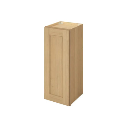 30" Tall Wall Cabinet Sandstone Birch Shaker 1-1/4" Overlay - Single Door 9", 12", 15", 18", 21" Wide