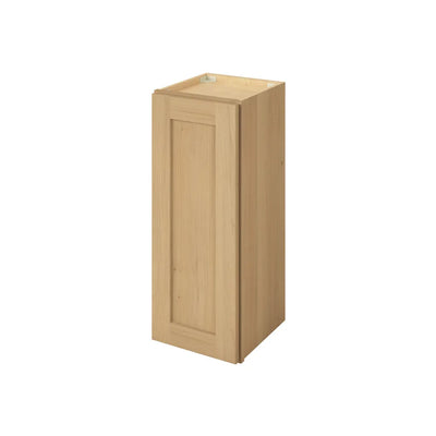 30" Tall Sandstone Birch Shaker 1-1/4" Overlay Wall Cabinet - Single Door 9", 12", 15", 18", 21" WIde