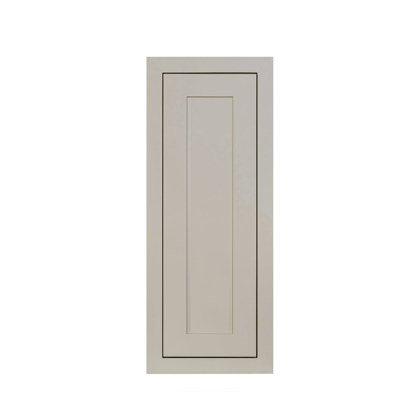 30" Tall Tuscan Gray Inset Shaker Wall Cabinet - Single Door 9", 12", 15", 18" & 21"