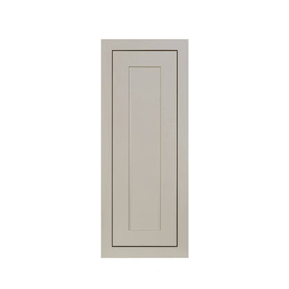 30" Tall Tuscan Gray Inset Shaker Wall Cabinet - Single Door 9", 12", 15", 18" & 21"