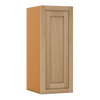 30" Tall White Oak Inset Shaker Wall Cabinet - Single Door 9", 12", 15", 18" & 21" - Special Order