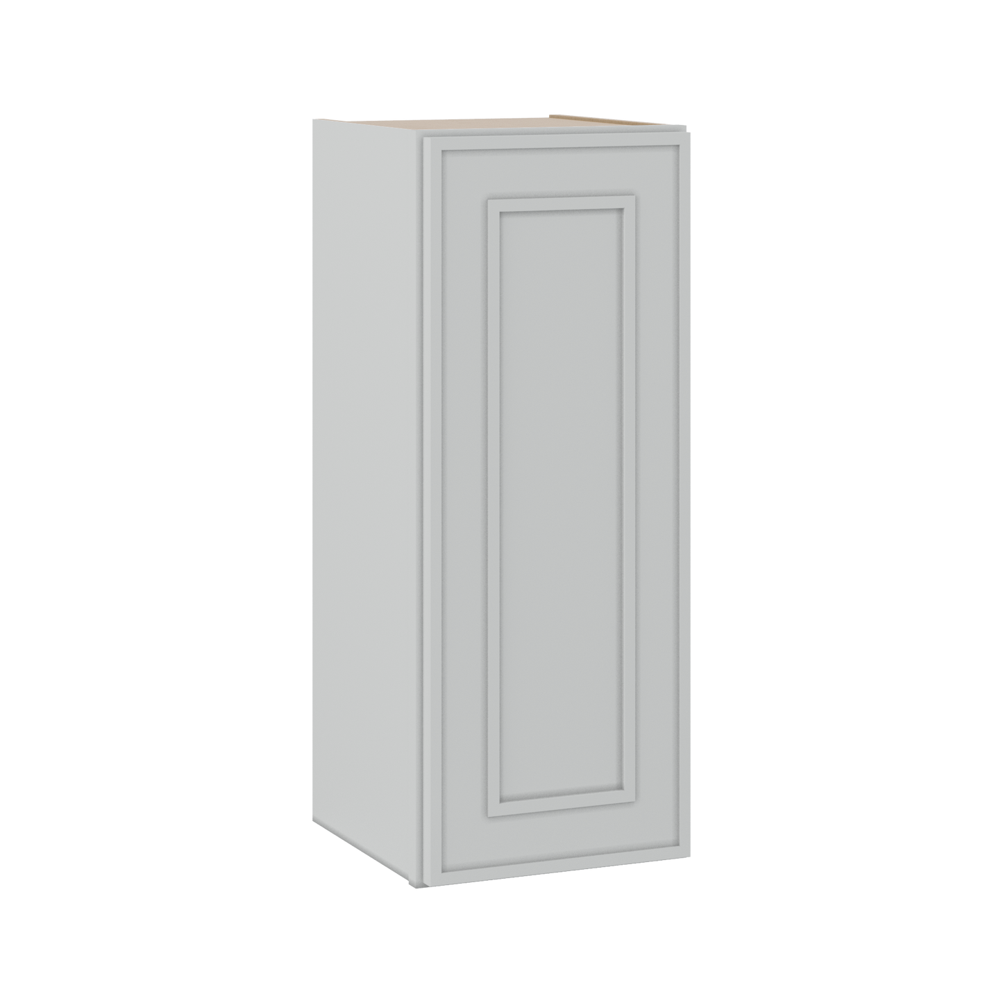 30" Tall Single Door 9", 12", 15", 18" & 21" Wall Cabinet White Elegant Oak Craftsman Shaker 1-1/4" Overlay Shaker