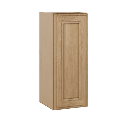 30" Tall Single Door 9", 12", 15", 18" & 21" Wall Cabinet Elegant Oak Craftsman Shaker 1-1/4" Overlay Shaker