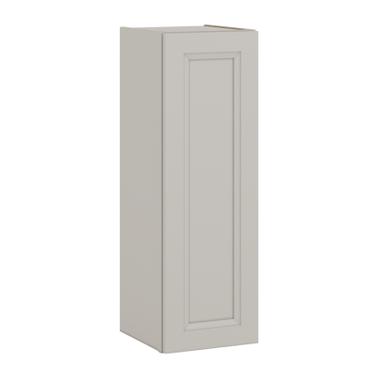 36" Tall 27LGDS Laguna Gray Double Shaker Wall Cabinet - Single Door 9", 12", 15", 18", 21"