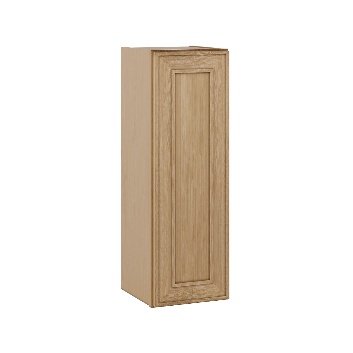 Natural oak elegant craftsman shaker single-door wall 9"–36" rta kitchen cabinet – dimension diagram