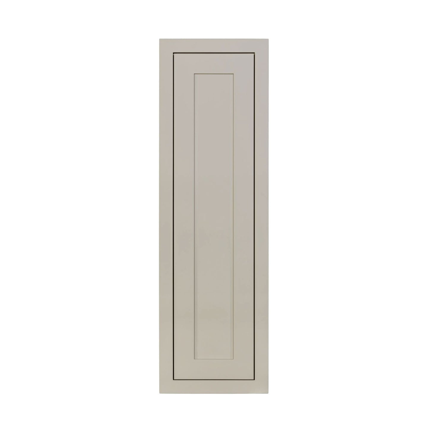 39" Tall Tuscan Gray Inset Shaker Wall Cabinet - Single Door 9", 12", 15", 18" & 21"