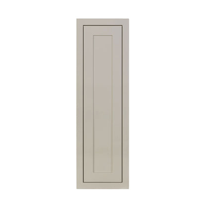 39" Tall Tuscan Gray Inset Shaker Wall Cabinet - Single Door 9", 12", 15", 18" & 21"