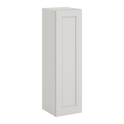 40" Tall 2WS White Shaker 1-1/4" Overlay Wall Cabinet - Single Door 9", 12", 15", 18", 21"